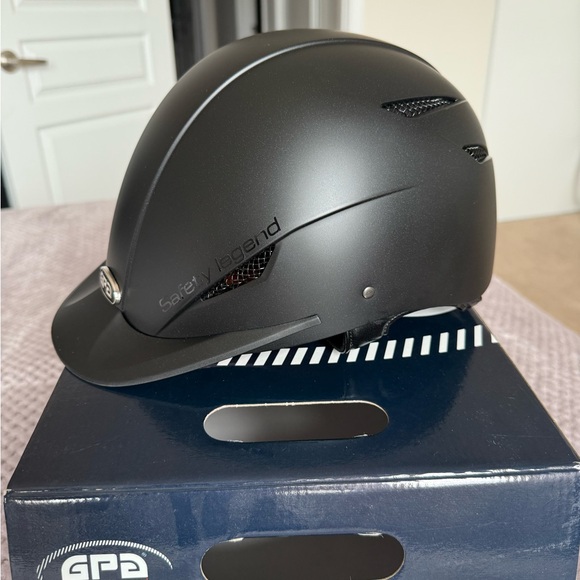 GPA Black Riding Helmet - Picture 5 of 8